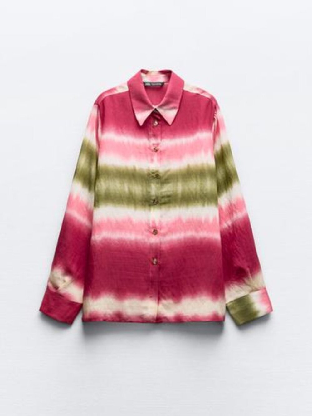 Zara Tie-Dye Button-Up Shirt